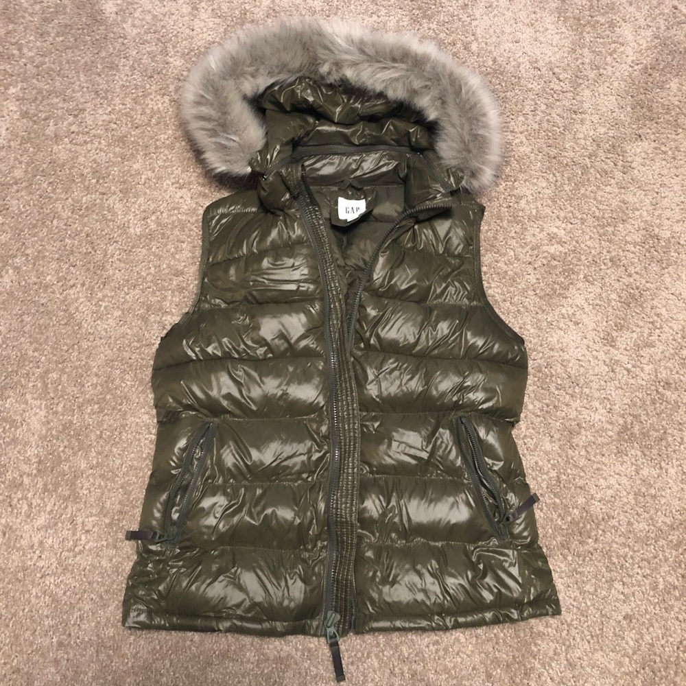 Women’s GAP Hooded Zip Up Vest